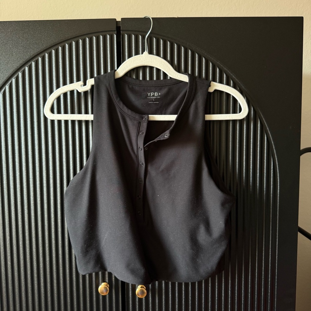 Abercrombie & Fitch Black Crop Top